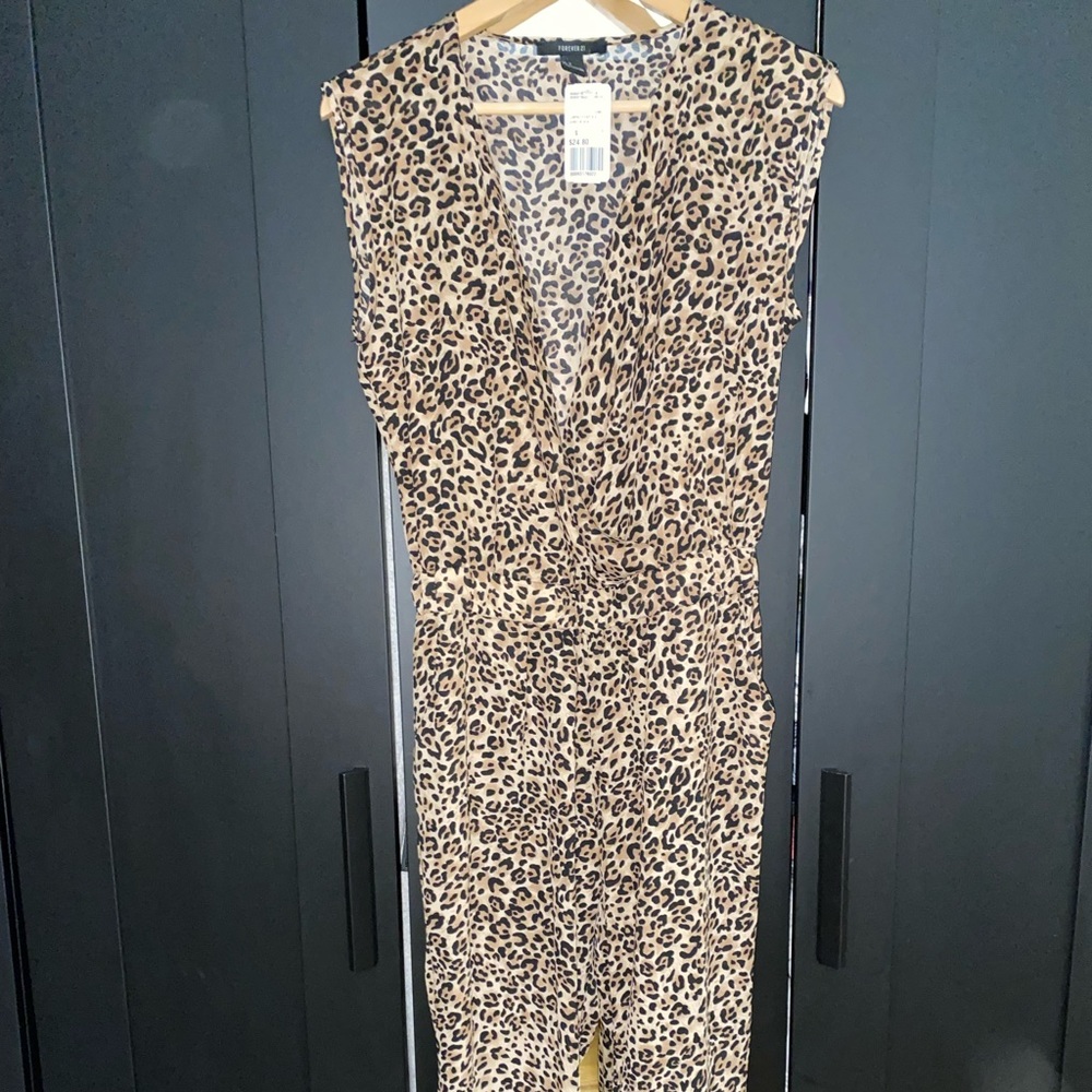 Animal print jumpsuit